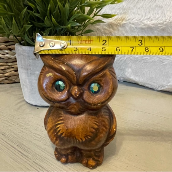 Vintage Wooden Owl Figurine - Picture 8 of 8